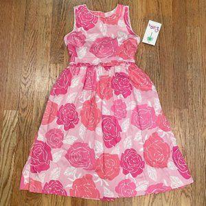 NWT Lilly Pulitzer 6 Chloe Dress Rambling Rose w/  Bow--EASTER? Wedding?-Rtl $82